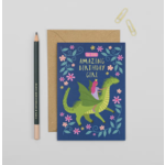 Mifkins The Princess and the Dragon Birthday Card