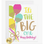 9th Letterpress Glitter Balloons - Big One