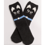 PJ Salvage Fun Socks-Charcoal Cat