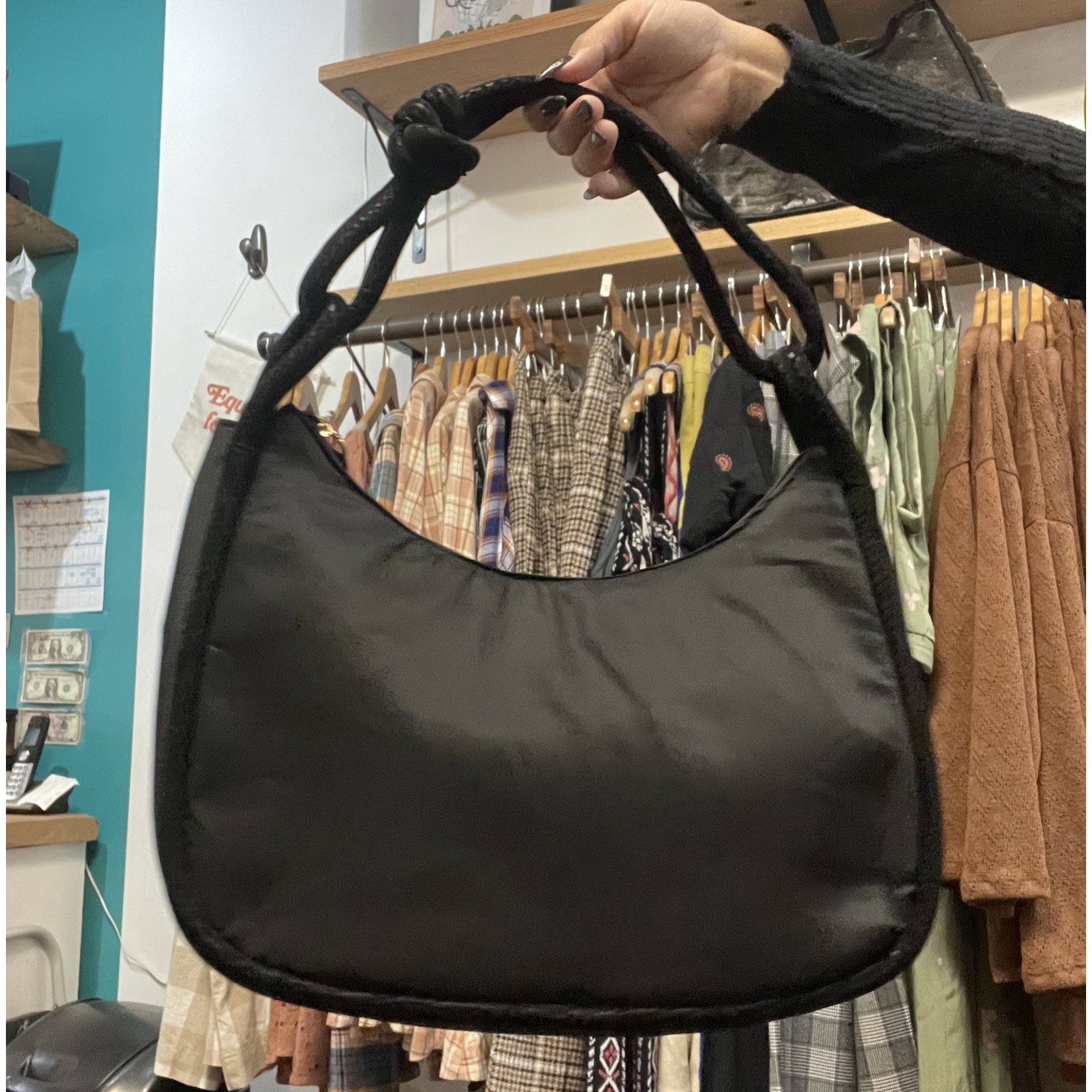 Navy outlet hobo bag