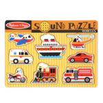 Melissa & Doug Vehicles Sound Puzzle - 8 Pieces