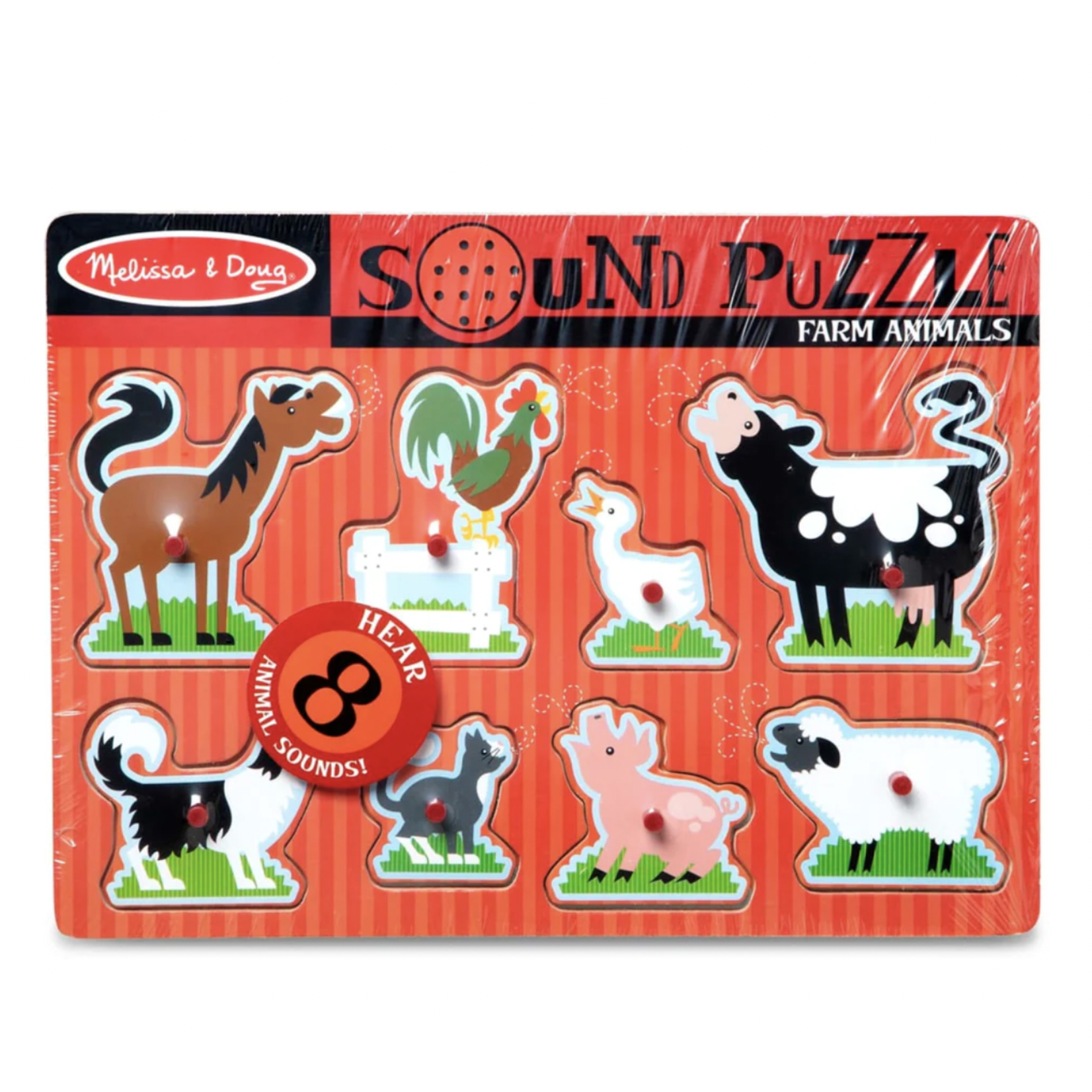 Melissa & Doug Farm Animals Sound Puzzle - 8 Pieces