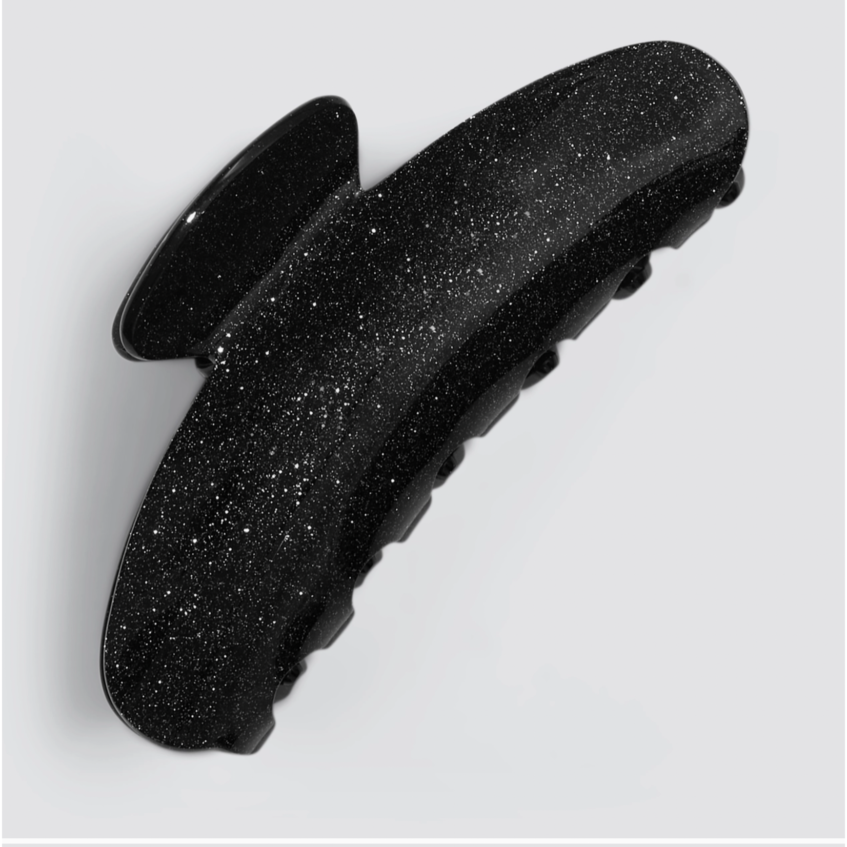 Kitsch Recycled Plastic Claw Clip - Black Glitter