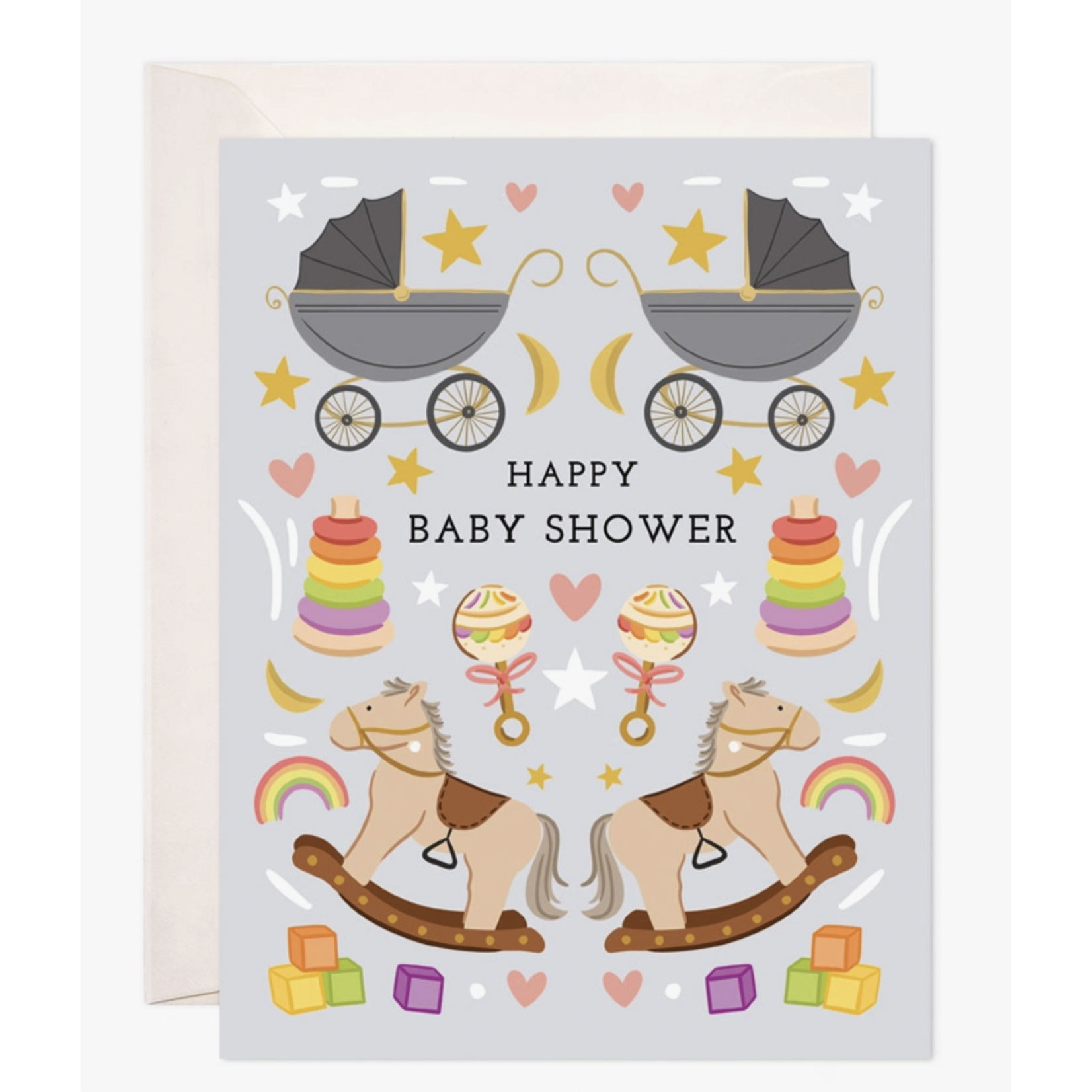 Bloomwolf Studio Baby Shower Greeting Card