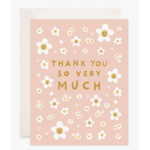 Bloomwolf Studio Flower Smile Thanks Greeting Card