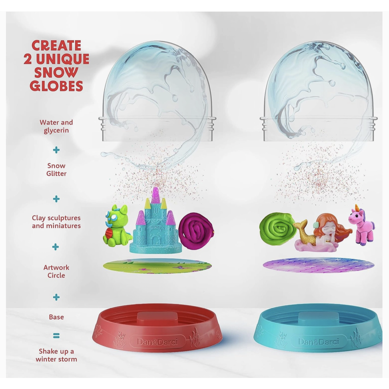 Dan&Darci Make Your Own Snow Globes Kit