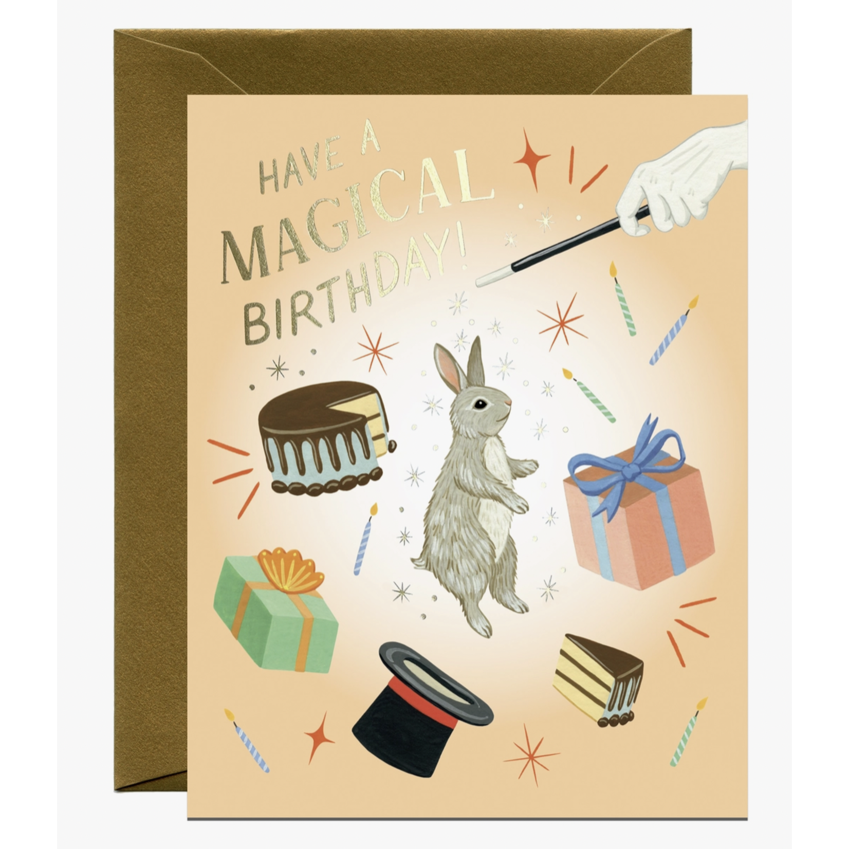 Yeppie Paper Magical Bunny Birthday Card