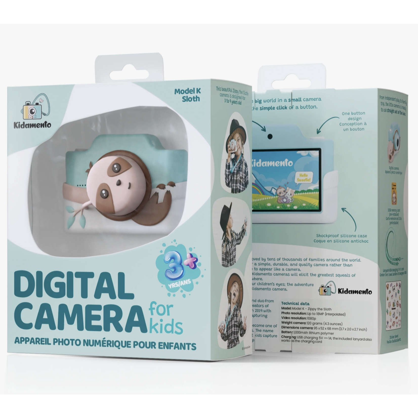 Caméra pour enfants 1080p Fhd Caméra numérique Caméra selfie pour