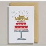Petra Boase Ltd Cake Card Just Married
