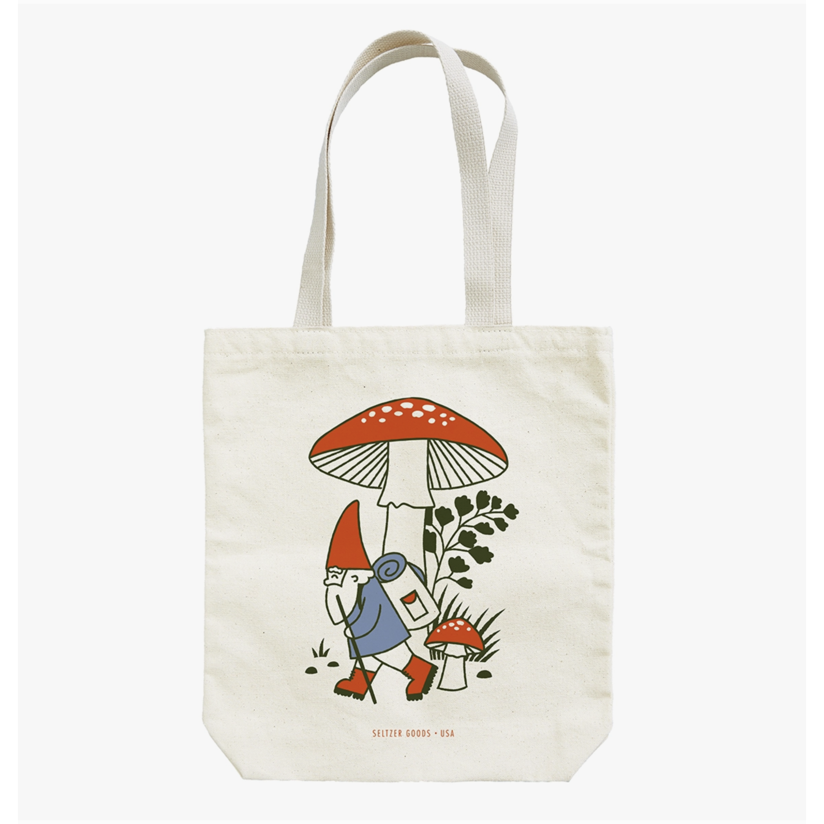 Seltzer Hiking Gnome Tote