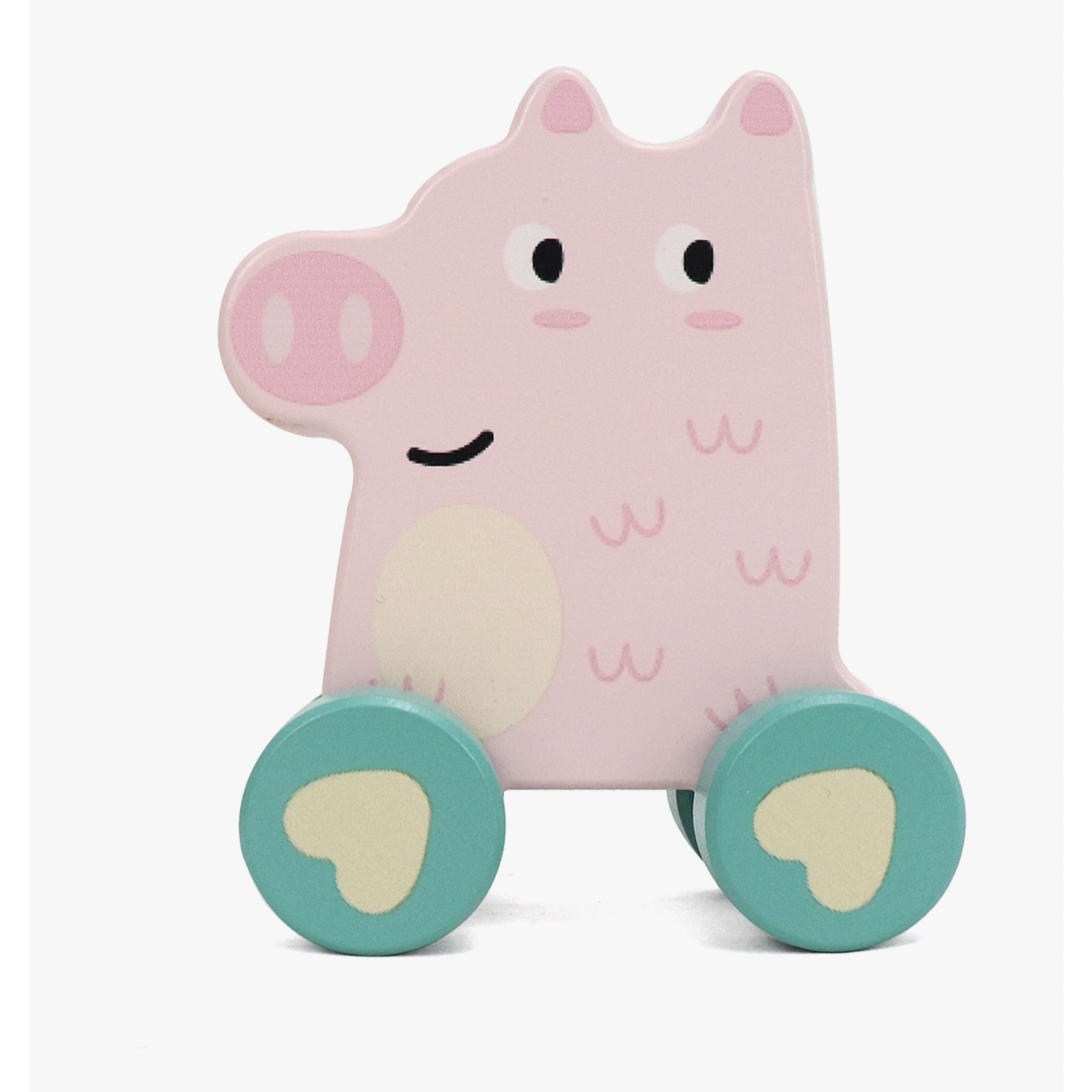 Leo & Friends Leo & Friends Wooden Little Pig Vehicle Toy