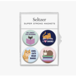 Seltzer Cats Reading Magnet Set