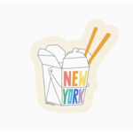 Maptote New York City Rainbow Takeout Box Sticker