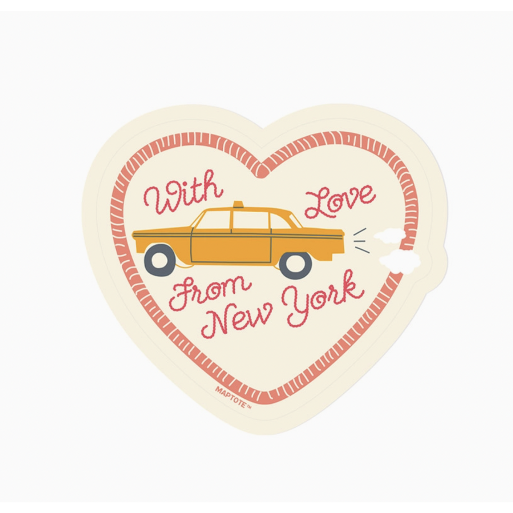 Maptote New York City With Love Taxi Sticker