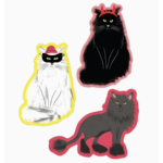 Boss Dotty Cats Sticker Set