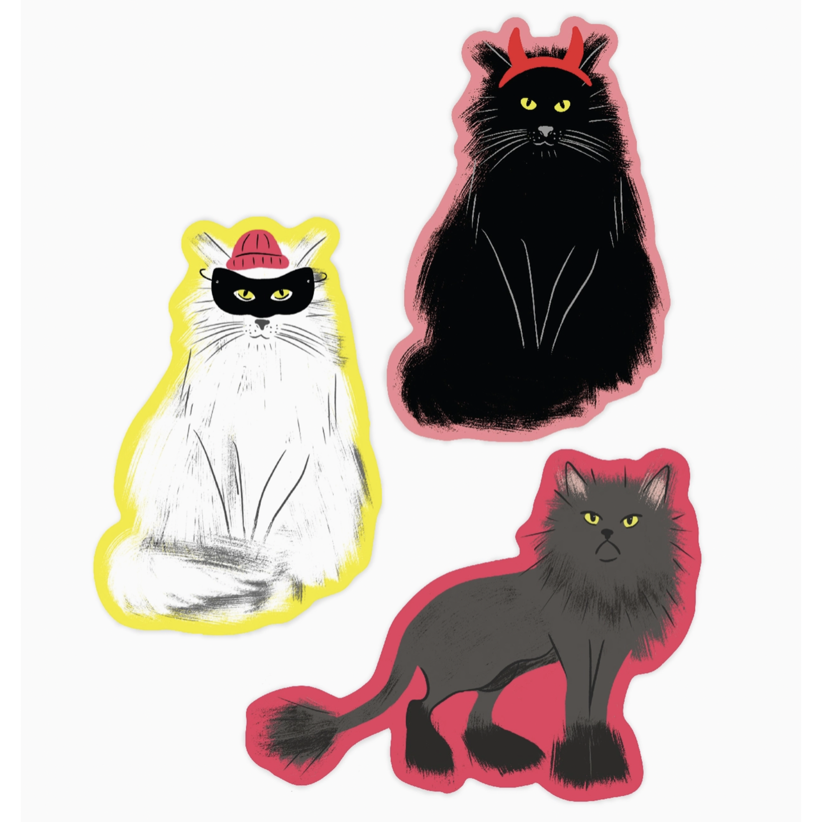 Boss Dotty Cats Sticker Set