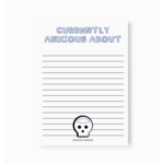 SheWolf Anxious Skull Notepad
