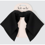 Kitsch Recycled Fabric Bow Hair Clip- Black