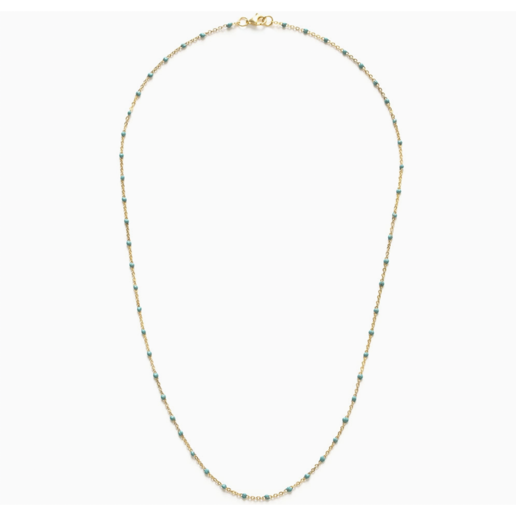 Amano Studio Enamel Beaded Chain Necklace - TQ