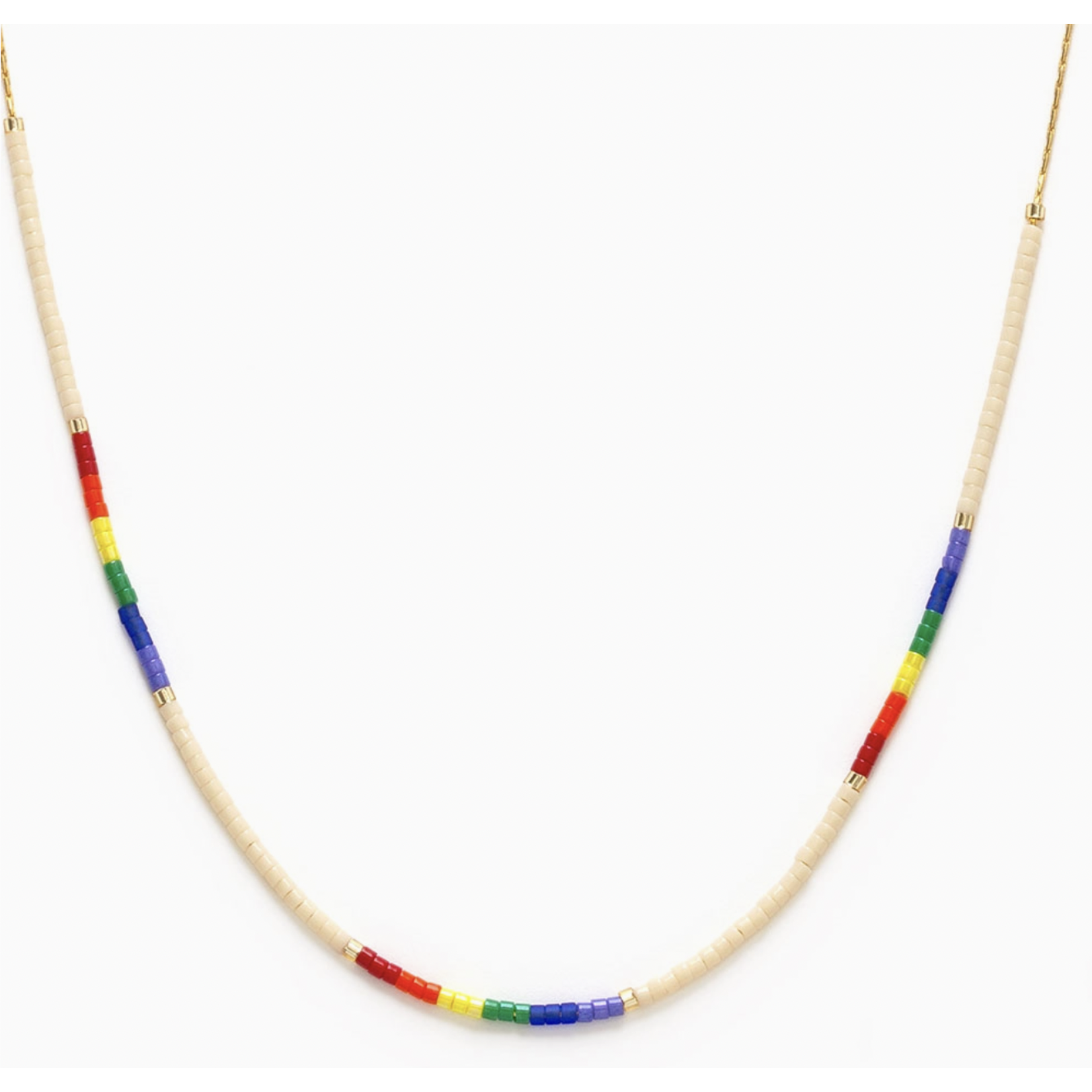 Amano Studio Rainbow - Japanese Seed Bead Necklace