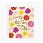 Bloomwolf Studio Bestie Birthday Greeting Card