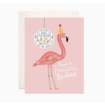 Bloomwolf Studio Fabulous Flamingo Greeting Card