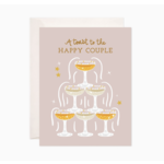 Bloomwolf Studio Happy Couple Toast Greeting Card