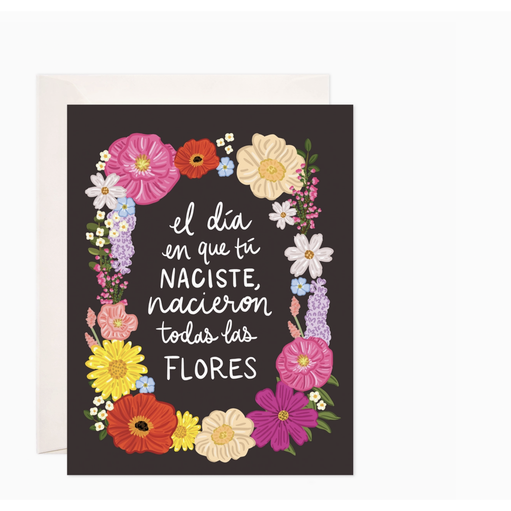 Bloomwolf Studio Todas Las Flores Greeting Card - Spanish Birthday Card