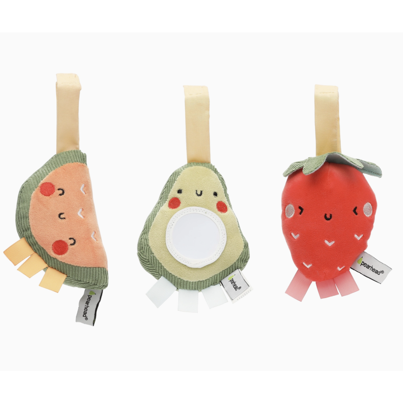 Pearhead Stroller Toy Set of 3- Fruit