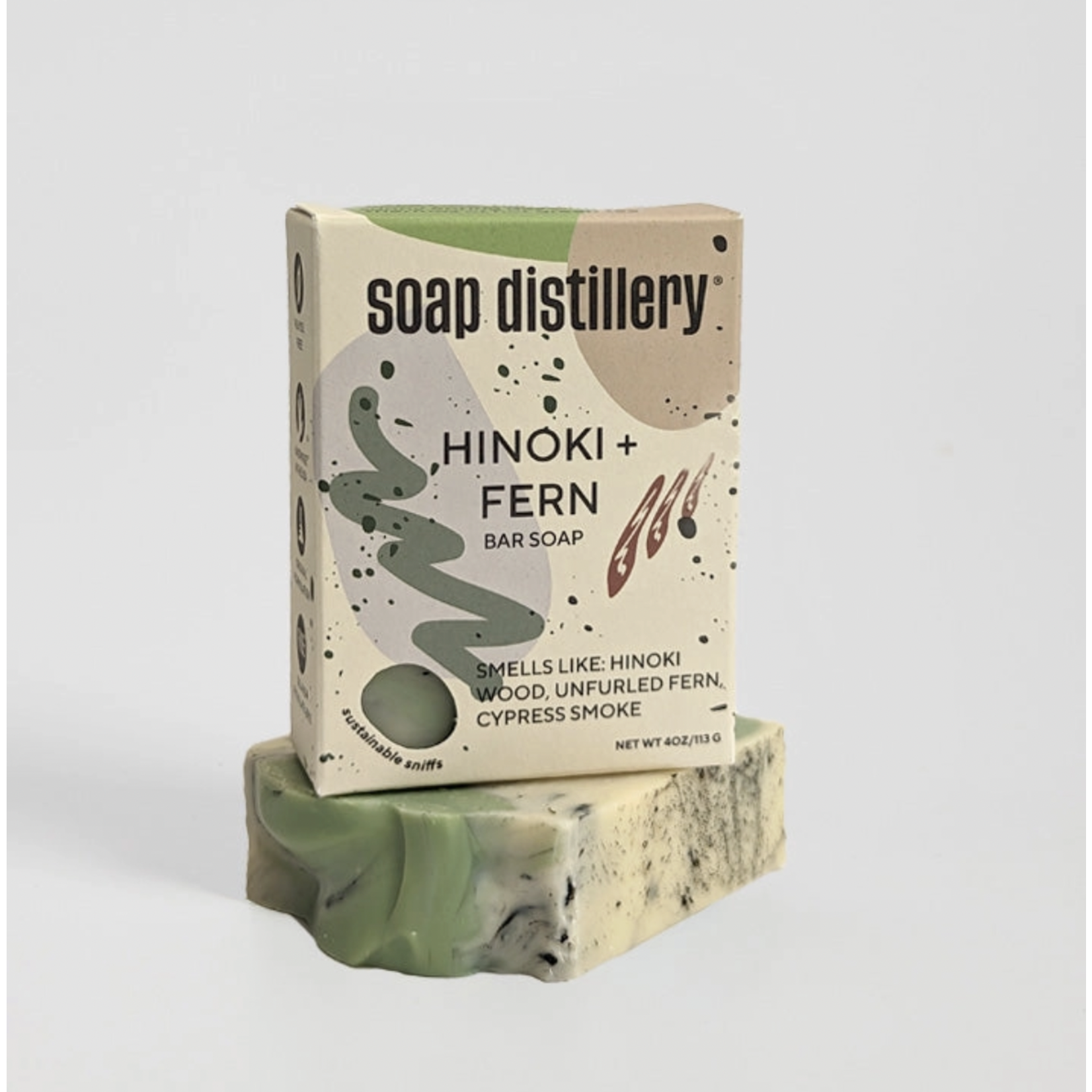 Soap Distillery Hinoki + Fern Bar Soap