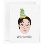 Sammy Gorin Dwight Age is Just a Number Birthday Card