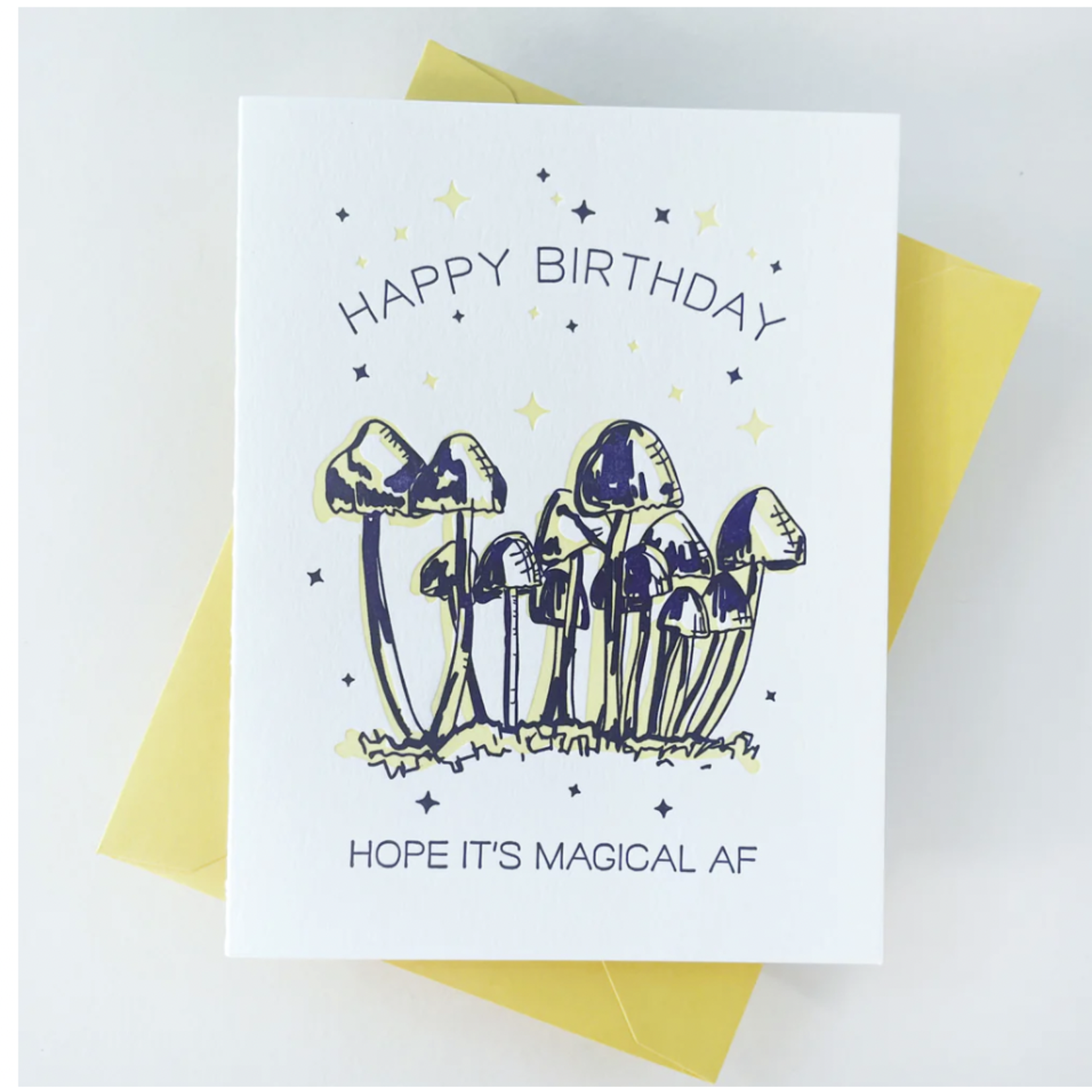 Steel Petal Press Magical Mushroom Birthday Card