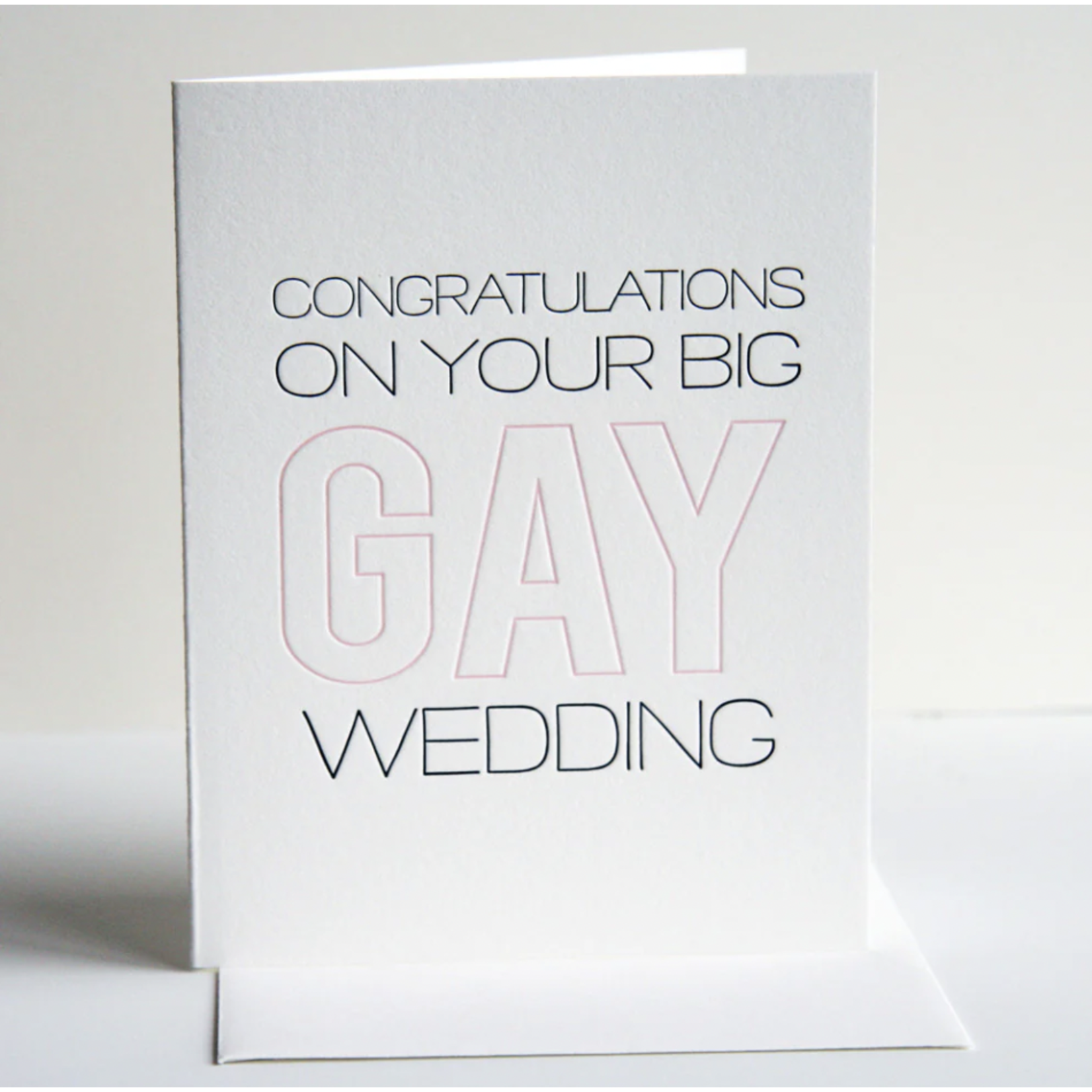 Steel Petal Press Big Gay Wedding Card