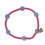 Ink +Alloy Mia Small Seed Bracelet-Hot Pink/Lilac