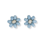 Ink +Alloy Tina two color post earrings light blue