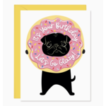 Lucy Loves Paper Donut Dog Punny Birthday Card