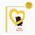 Lucy Loves Paper Mini Balloon Dog Card