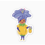 Lucy Loves Paper Orchid Flower Fairy Sticker
