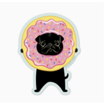 Lucy Loves Paper Pink Dog Donut Sticker