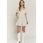 Jade by Jane FLORAL BUTTON DOWN ROMPER-Cream FINAL SALE