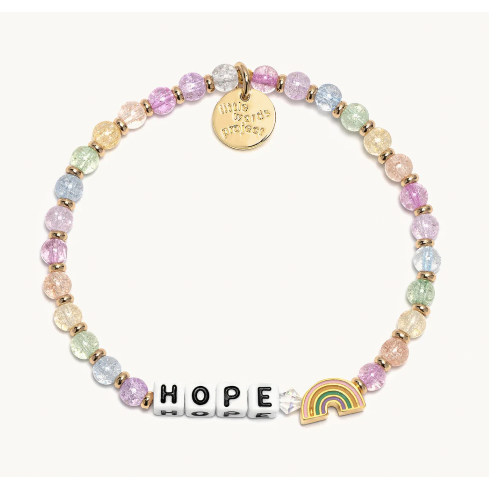 Little Words Project White- Hope-Rainbow
