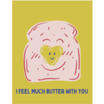 Cards by De I Feel Much Butter with You