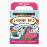 OOLY Carry Along Crayons & Coloring Book Kit - Unicorn Pals