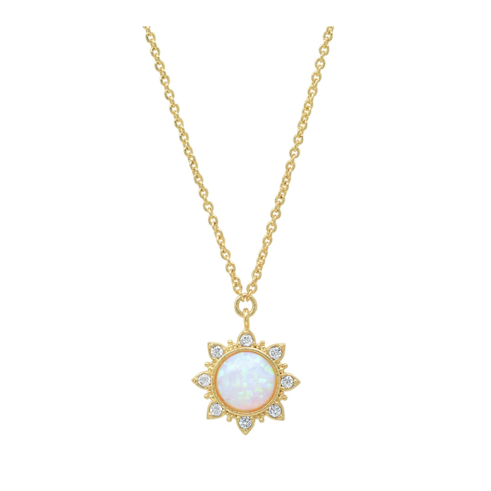Opal Sun Necklace | Dainty Handmade Jewelry | Valia Honolulu