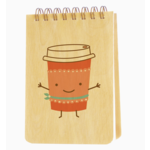 Night Owl Paper Goods Coffee Hug Wood Mini Notepad