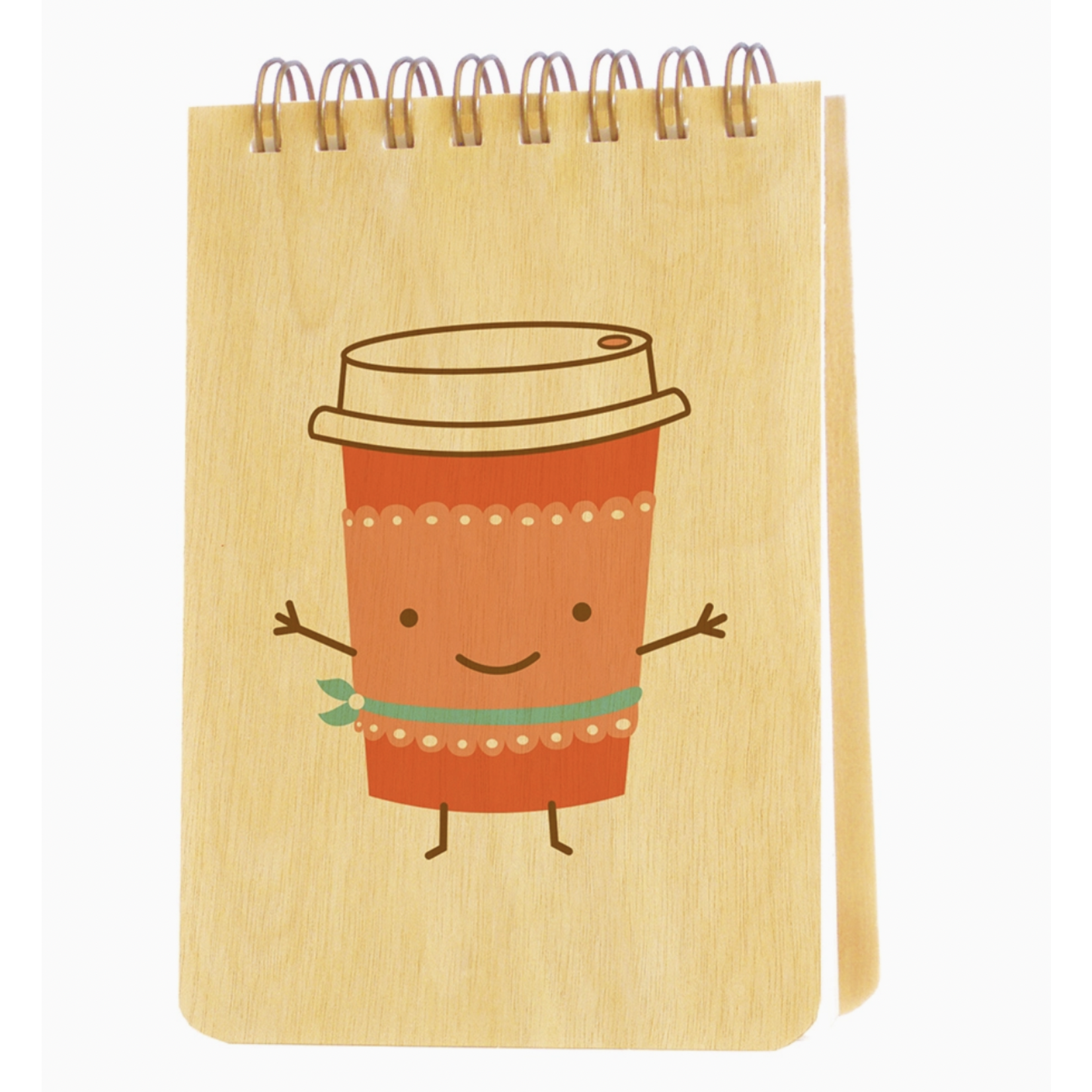 Night Owl Paper Goods Coffee Hug Wood Mini Notepad