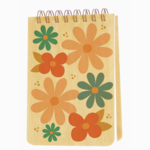 Night Owl Paper Goods Friendly Flowers Wood Mini Notepad