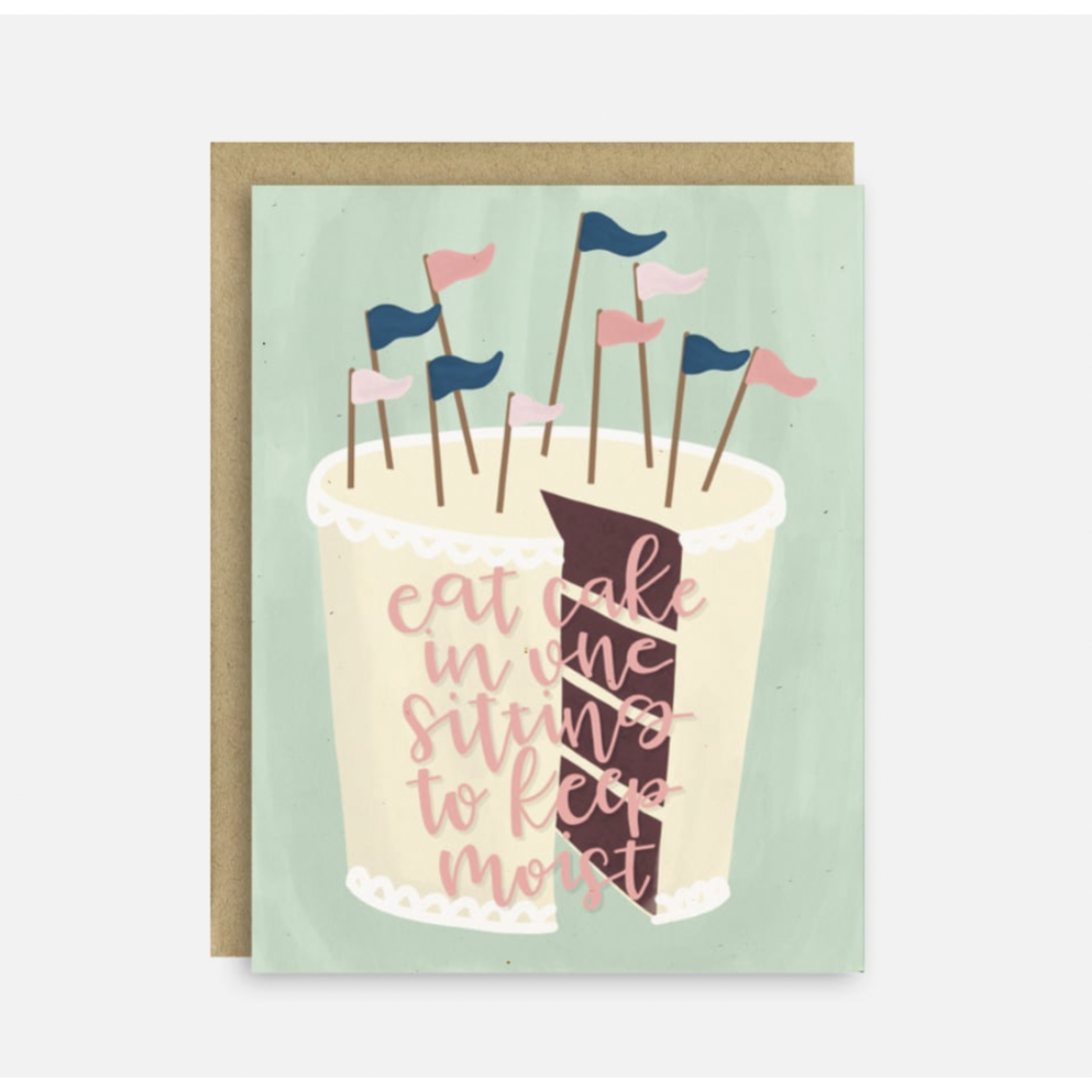 Little Lovelies Studio Eat Cake — Birthday Card