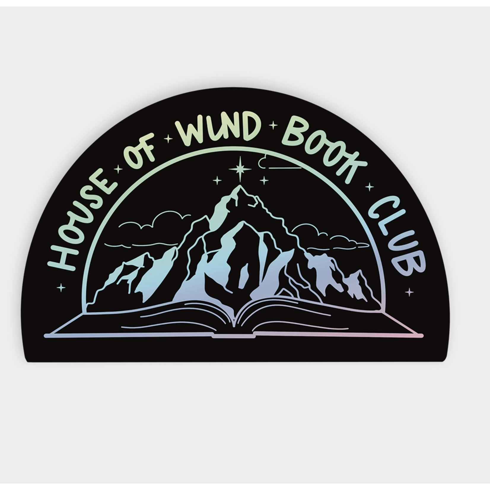 Little Lovelies Studio House Of Wind Book Club — Holographic Sticker