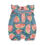Tea Collection Flutter Baby Romper-Watermelons